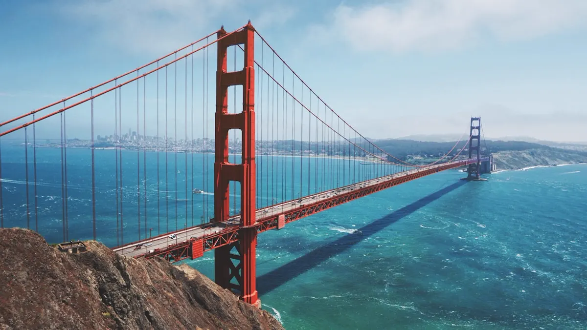 The Golden Gate Bridge in San Francisco